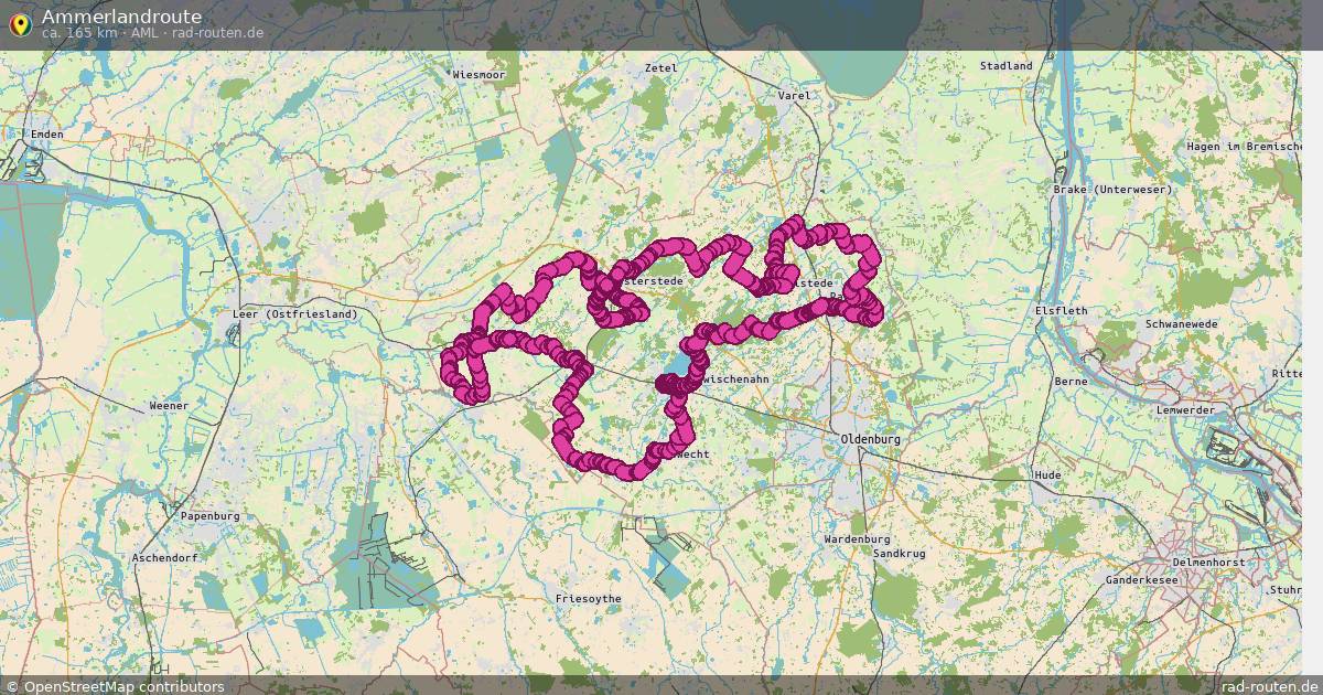Ammerlandroute (Aml) – Fernradroute auf Rad-Routen.de