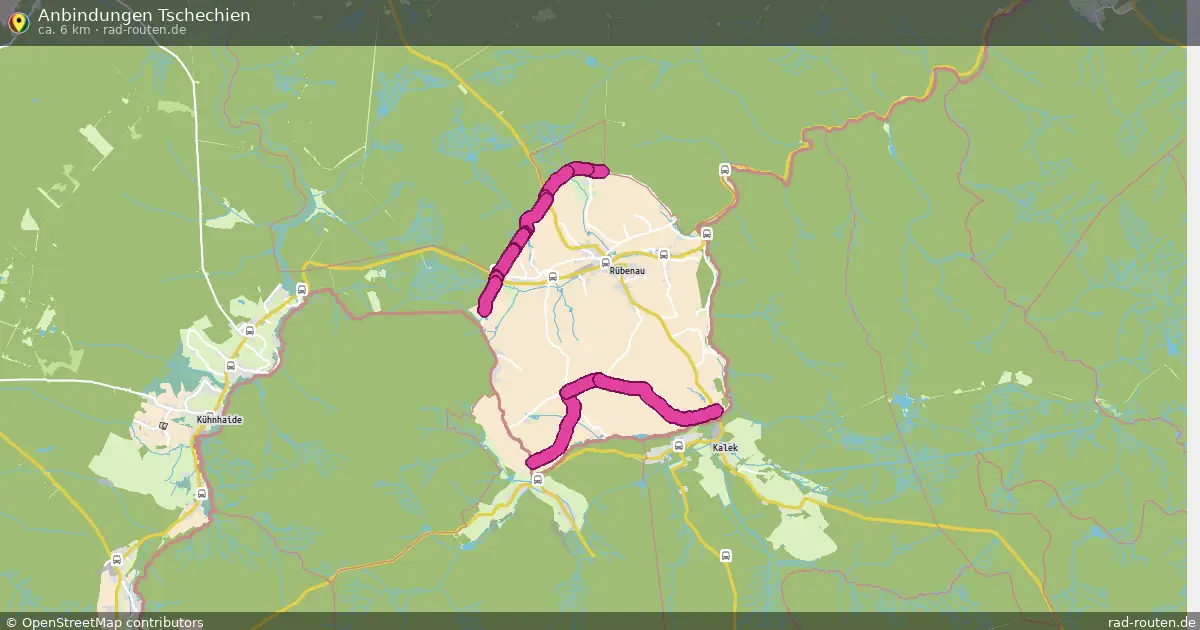 Anbindungen Tschechien – Fernradroute auf Rad-Routen.de
