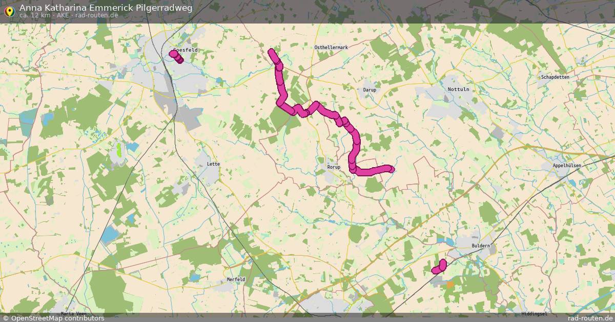Anna Katharina Emmerick Pilgerradweg
