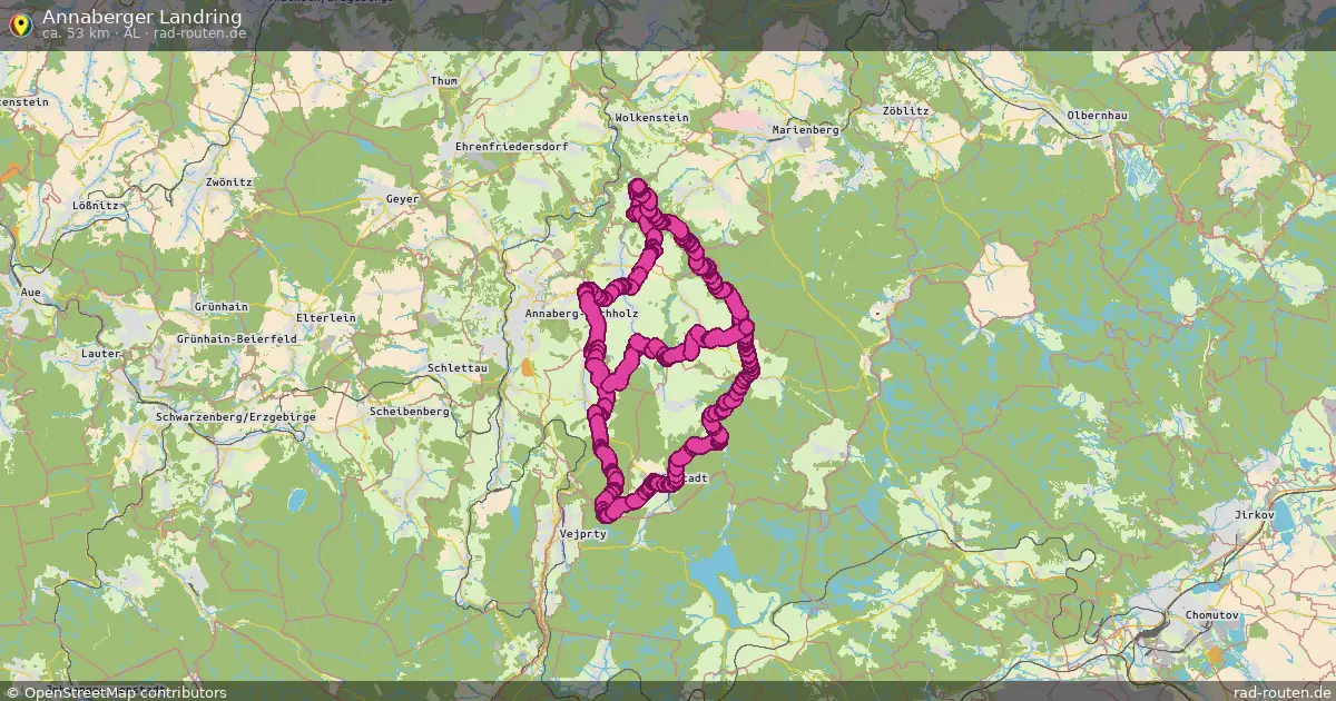 Annaberger Landring (AL) – Fernradroute auf Rad-Routen.de
