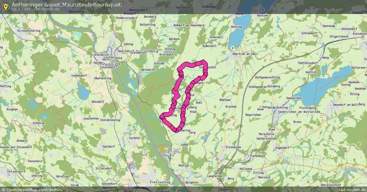 Antheringer "Maunzteufeltour" – Fernradroute auf Rad-Routen.de
