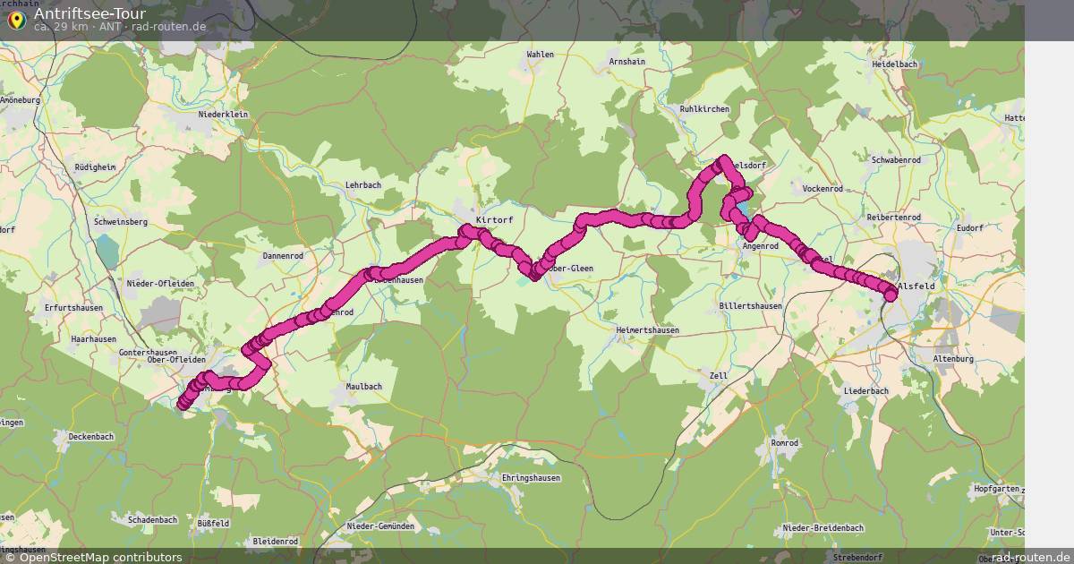 Antriftsee-Tour (Ant) – Fernradroute auf Rad-Routen.de