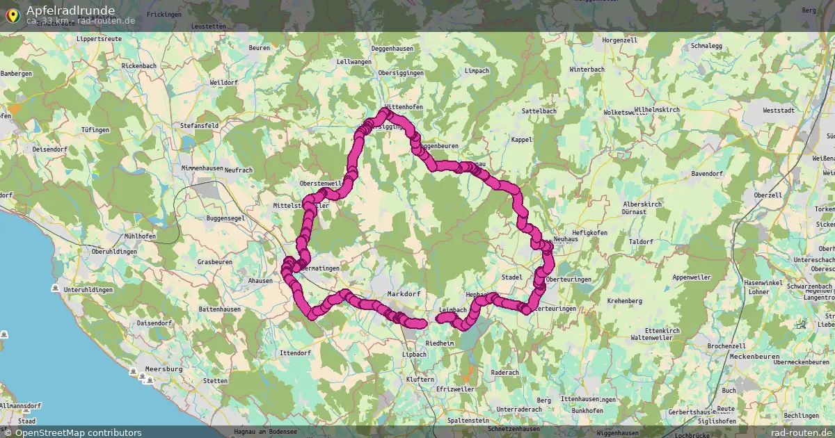 Apfelradlrunde – Fernradroute auf Rad-Routen.de