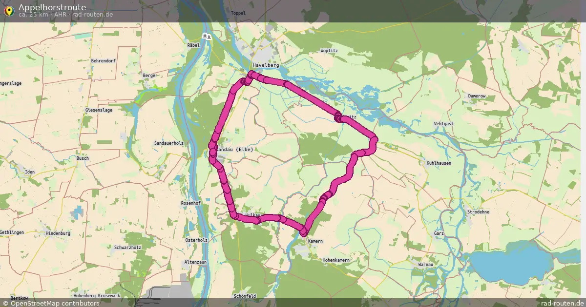 Appelhorstroute (AHR) – Fernradroute auf Rad-Routen.de