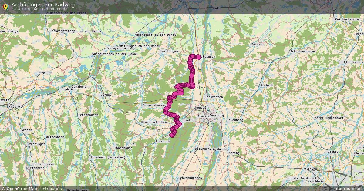 Archäologischer Radweg (AR) – Fernradroute auf Rad-Routen.de