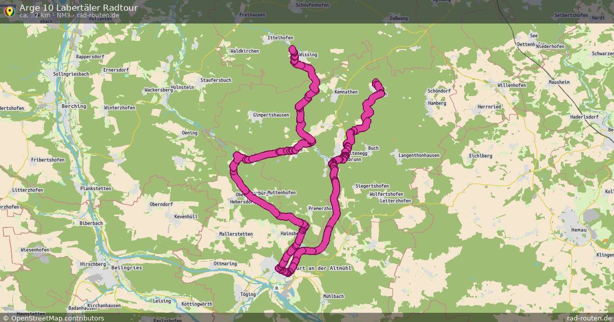 Arge 10 Labertäler Radtour (NM3) – Fernradroute auf Rad-Routen.de
