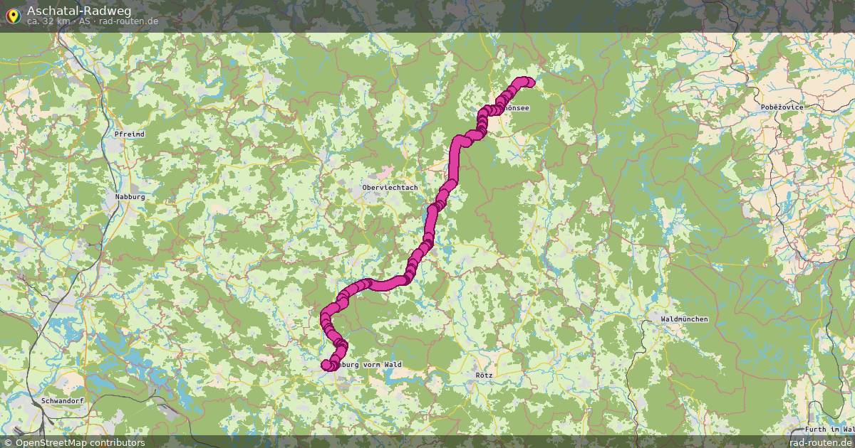 Aschatal-Radweg (As) – Fernradroute auf Rad-Routen.de