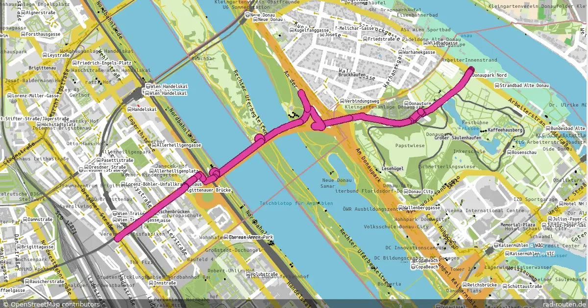 AT:Vienna:Grundnetz – Fernradroute auf Rad-Routen.de