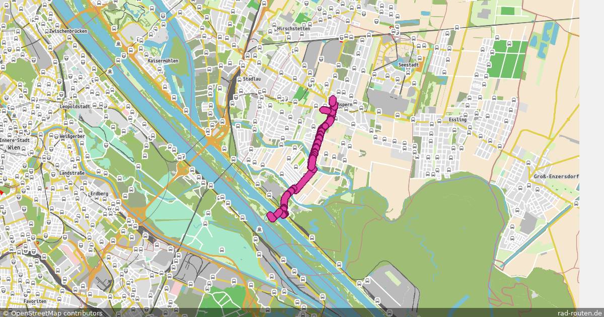 AT:Vienna:Grundnetz – Fernradroute auf Rad-Routen.de
