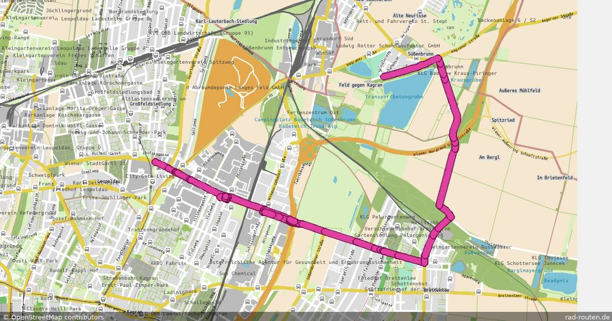 AT:Vienna:Grundnetz – Fernradroute auf Rad-Routen.de