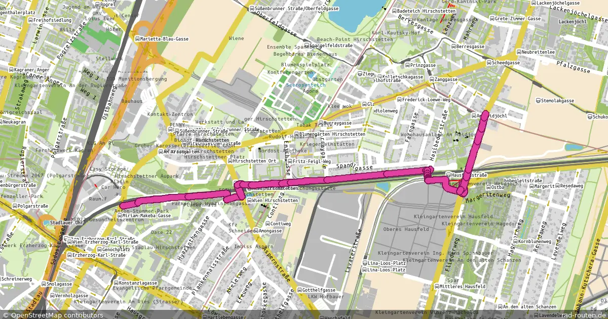AT:Vienna:Grundnetz – Fernradroute auf Rad-Routen.de