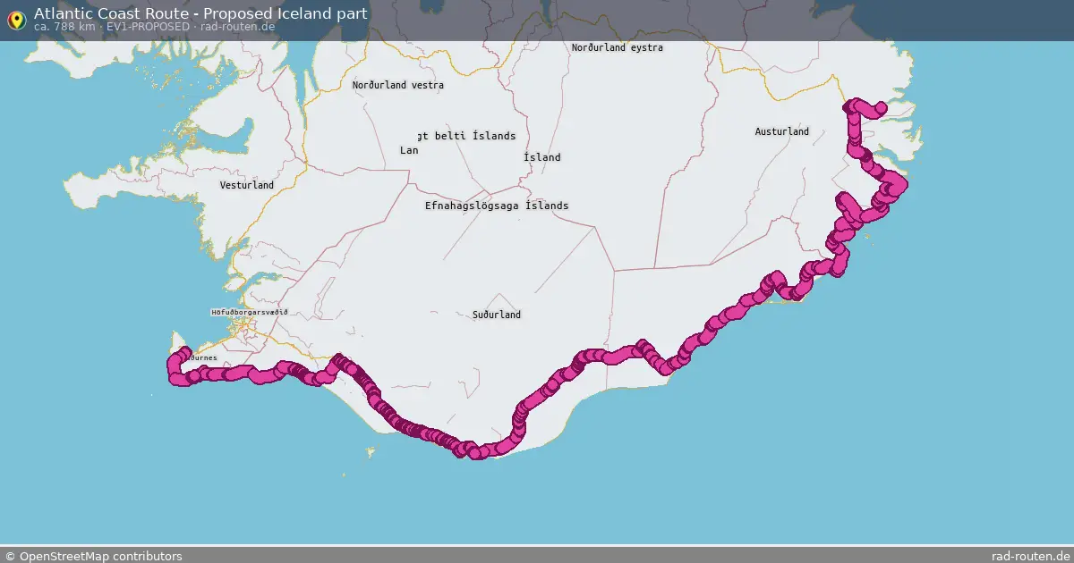 Atlantic Coast Route - Proposed Iceland part