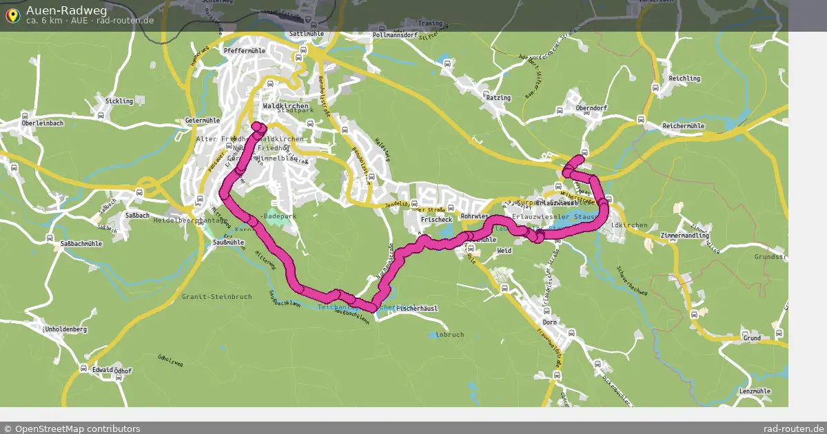 Auen-Radweg (Aue) – Fernradroute auf Rad-Routen.de