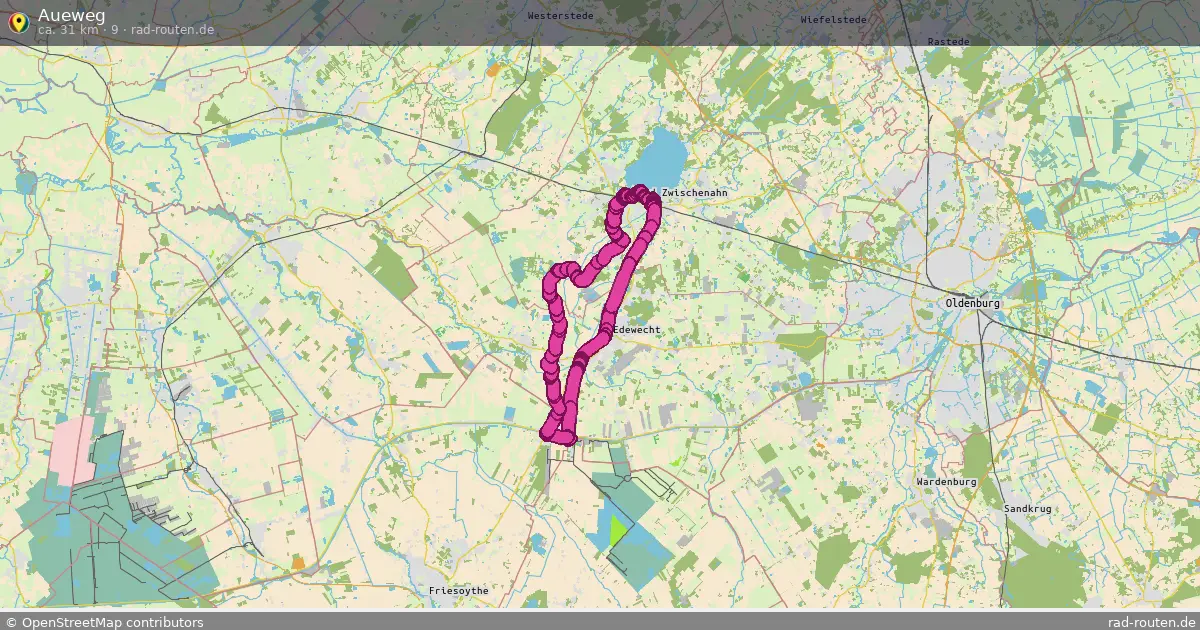 Aueweg (9) – Fernradroute auf Rad-Routen.de
