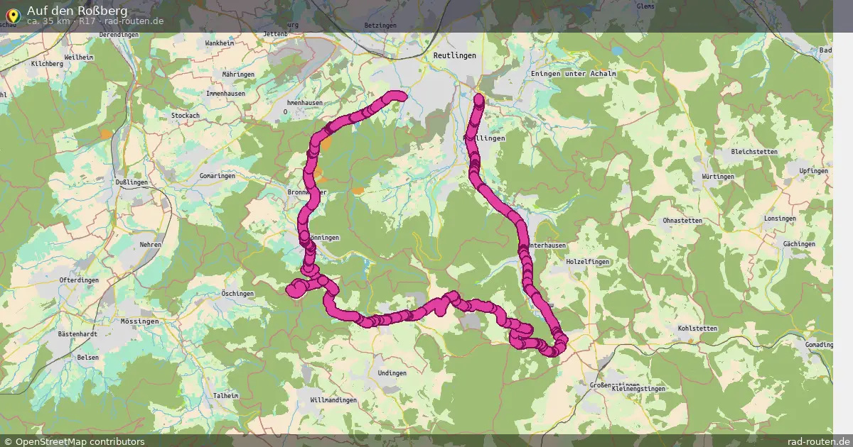 Auf den Roßberg (R17) – Fernradroute auf Rad-Routen.de