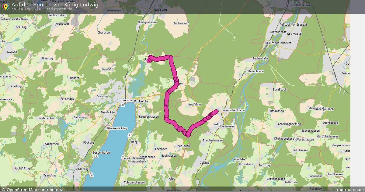 Auf den Spuren von König Ludwig (Sta1) – Fernradroute auf Rad-Routen.de