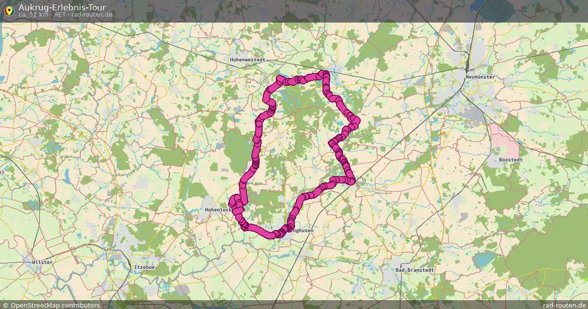 Aukrug-Erlebnis-Tour (AET) – Fernradroute auf Rad-Routen.de