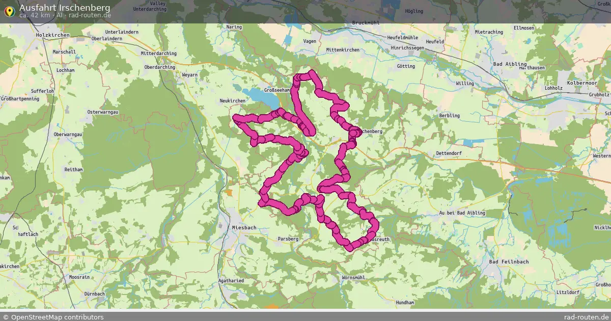 Ausfahrt Irschenberg (AI) – Fernradroute auf Rad-Routen.de