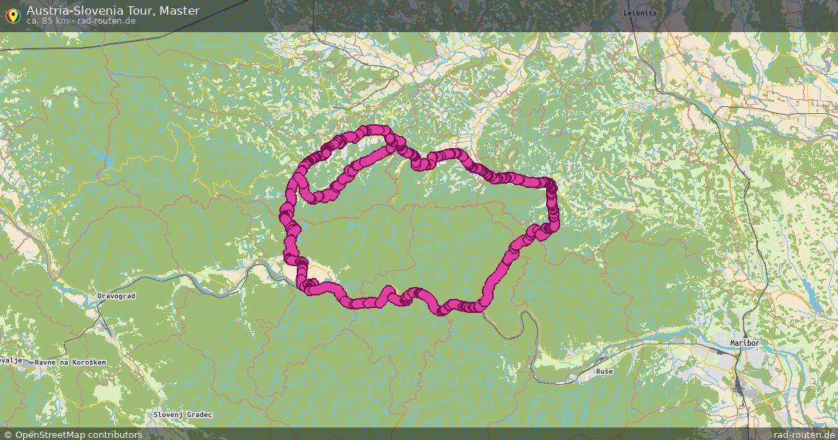 Austria-Slovenia Tour, Master – Fernradroute auf Rad-Routen.de