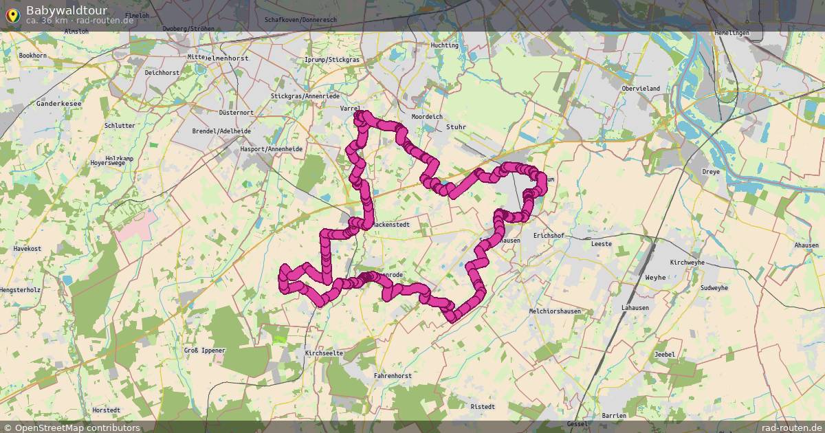 Babywaldtour – Fernradroute auf Rad-Routen.de