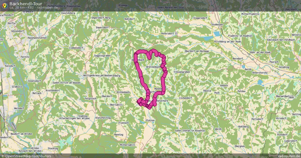 Backhendl-Tour (KB2) – Fernradroute auf Rad-Routen.de