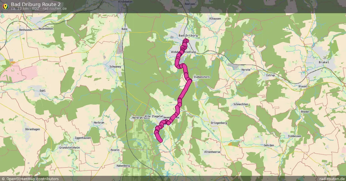 Bad Driburg Route 2 (BD2) – Fernradroute auf Rad-Routen.de