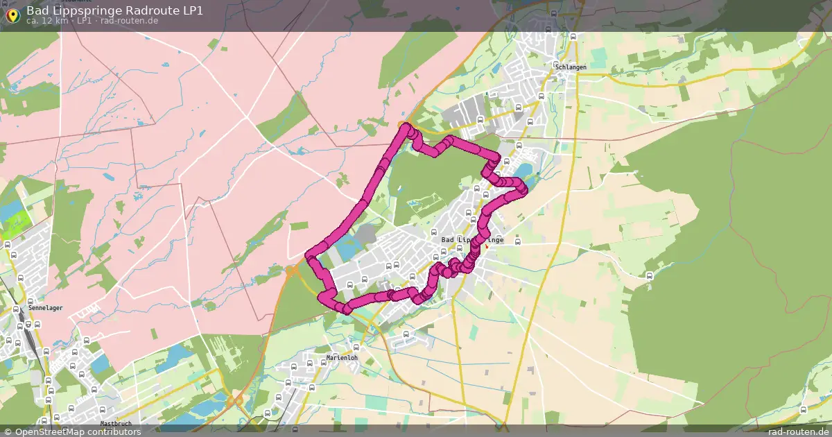 Bad Lippspringe Radroute LP1
