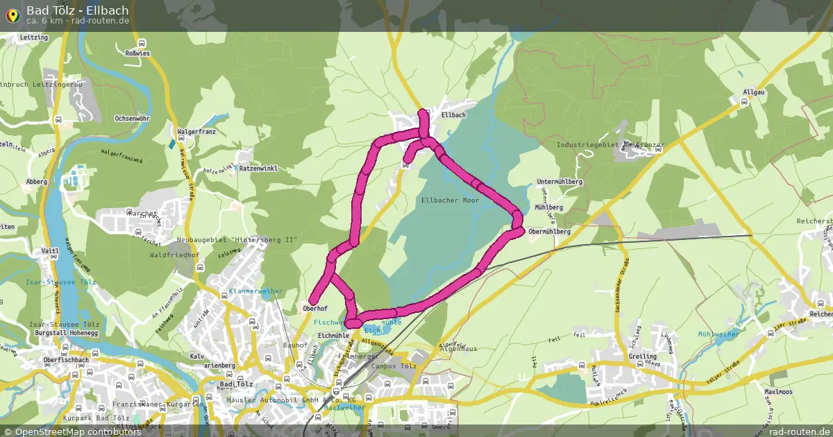 Bad Tölz - Ellbach – Fernradroute auf Rad-Routen.de