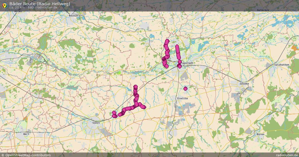 Bäder Route (Radio Hellweg) (Bäd) – Fernradroute auf Rad-Routen.de