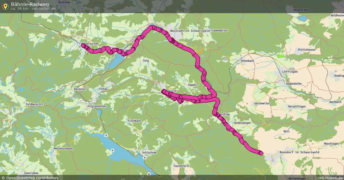 Bähnle-Radweg – Fernradroute auf Rad-Routen.de