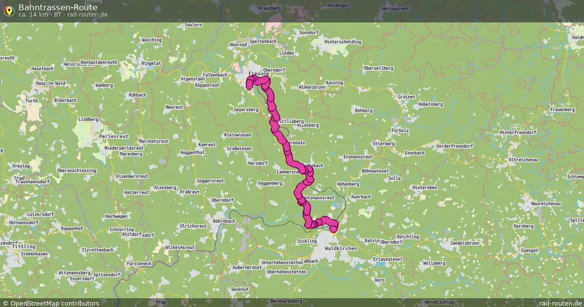 Bahntrassen-Route