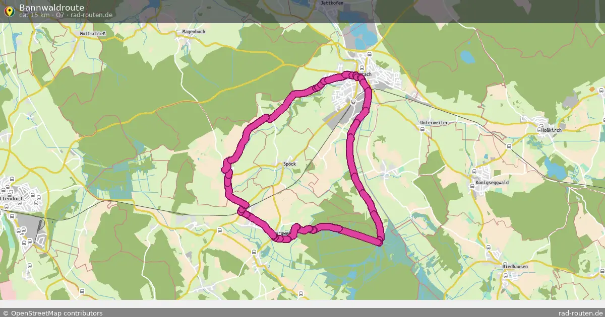 Bannwaldroute (O7) – Fernradroute auf Rad-Routen.de