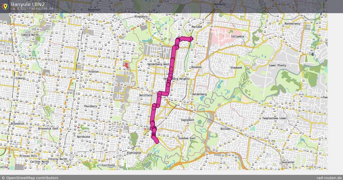 Banyule LBN2 – Fernradroute auf Rad-Routen.de