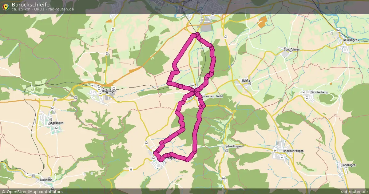 Barockschleife (QRD1) – Fernradroute auf Rad-Routen.de