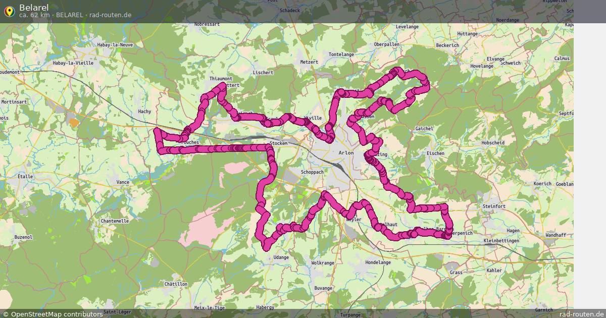 Belarel (Belarel) – Fernradroute auf Rad-Routen.de