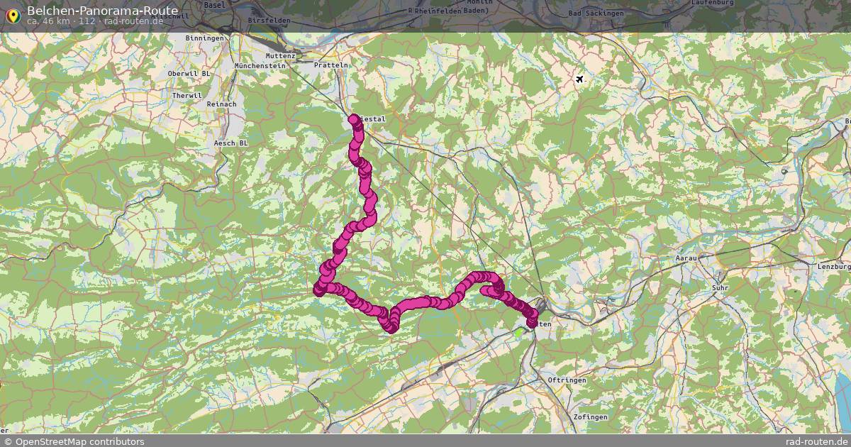 Belchen-Panorama-Route (112) – Fernradroute auf Rad-Routen.de
