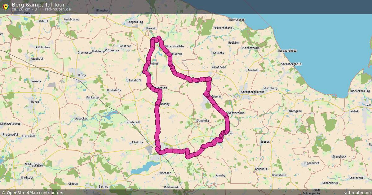 Berg &amp; Tal Tour (BTT) – Fernradroute auf Rad-Routen.de