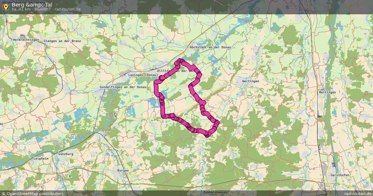 Berg &amp; Tal (B&amp;T) – Fernradroute auf Rad-Routen.de