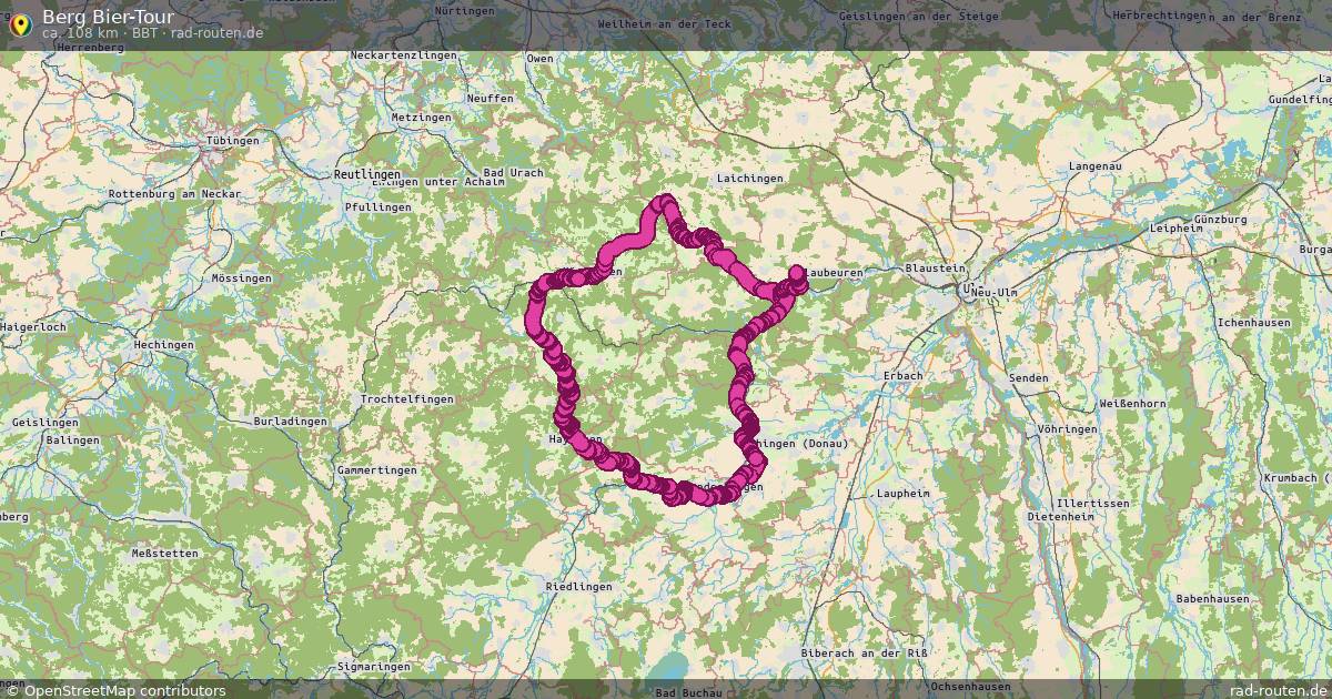 Berg Bier-Tour (BBT) – Fernradroute auf Rad-Routen.de