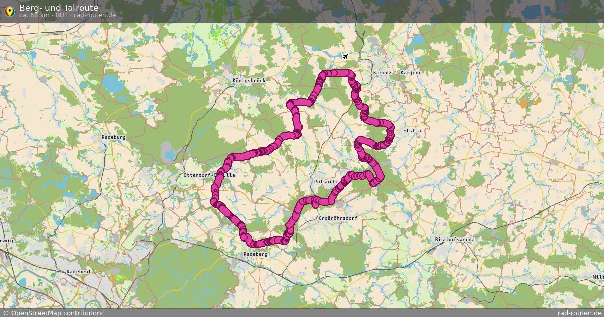 Berg- und Talroute (BuT) – Fernradroute auf Rad-Routen.de