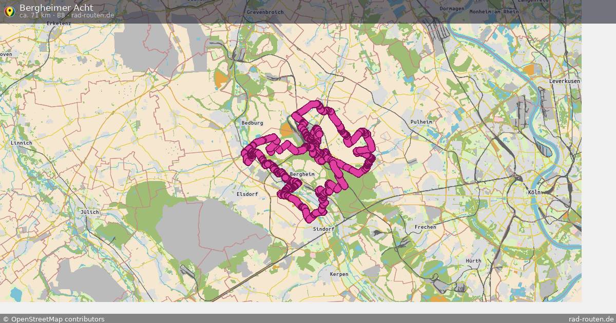 Bergheimer Acht (B8) – Fernradroute auf Rad-Routen.de