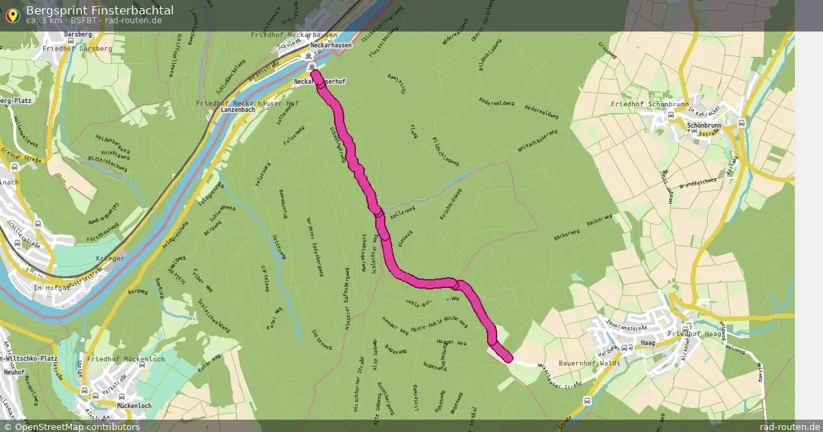 Bergsprint Finsterbachtal (BSFBT) – Fernradroute auf Rad-Routen.de