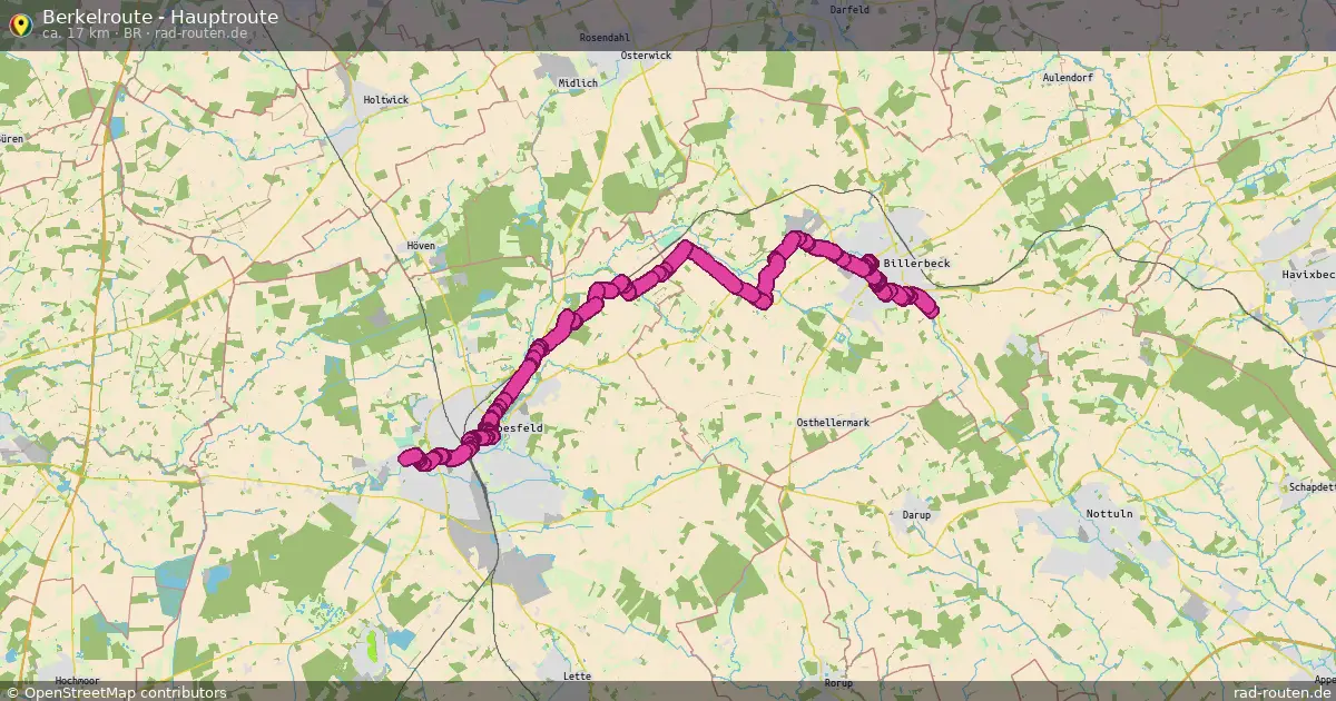 Berkelroute - Hauptroute