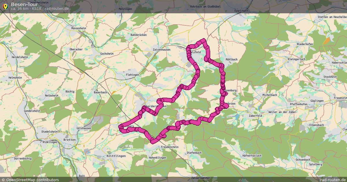 Besen-Tour (KS18) – Fernradroute auf Rad-Routen.de