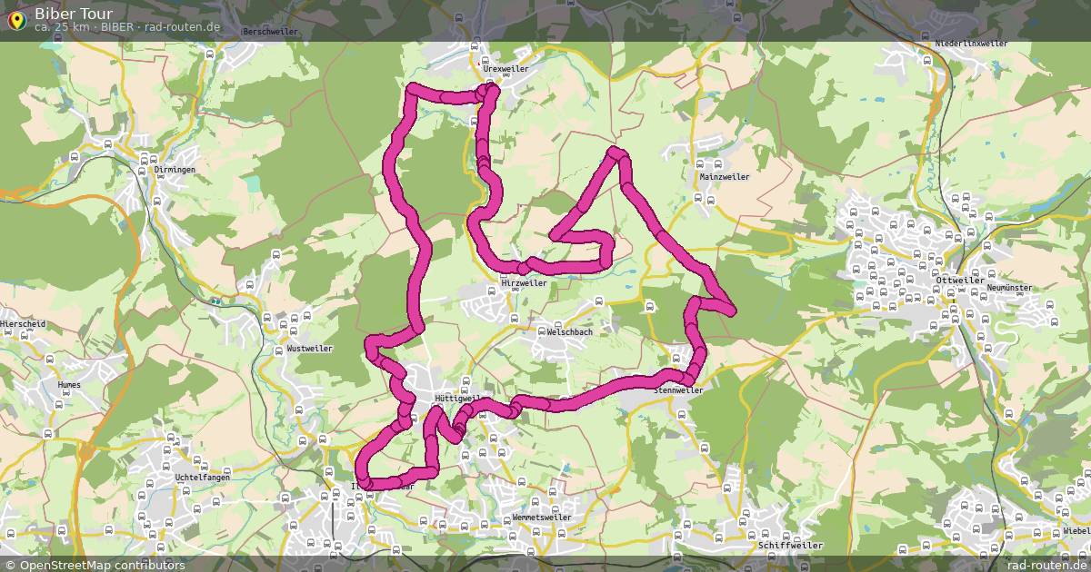 Biber Tour (Biber) – Fernradroute auf Rad-Routen.de