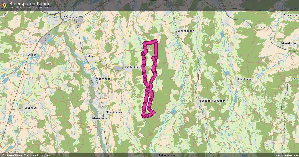 Biberspuren-Runde – Fernradroute auf Rad-Routen.de