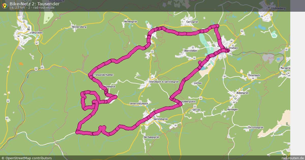 Bike-Netz 2: Tausender (2) – Fernradroute auf Rad-Routen.de