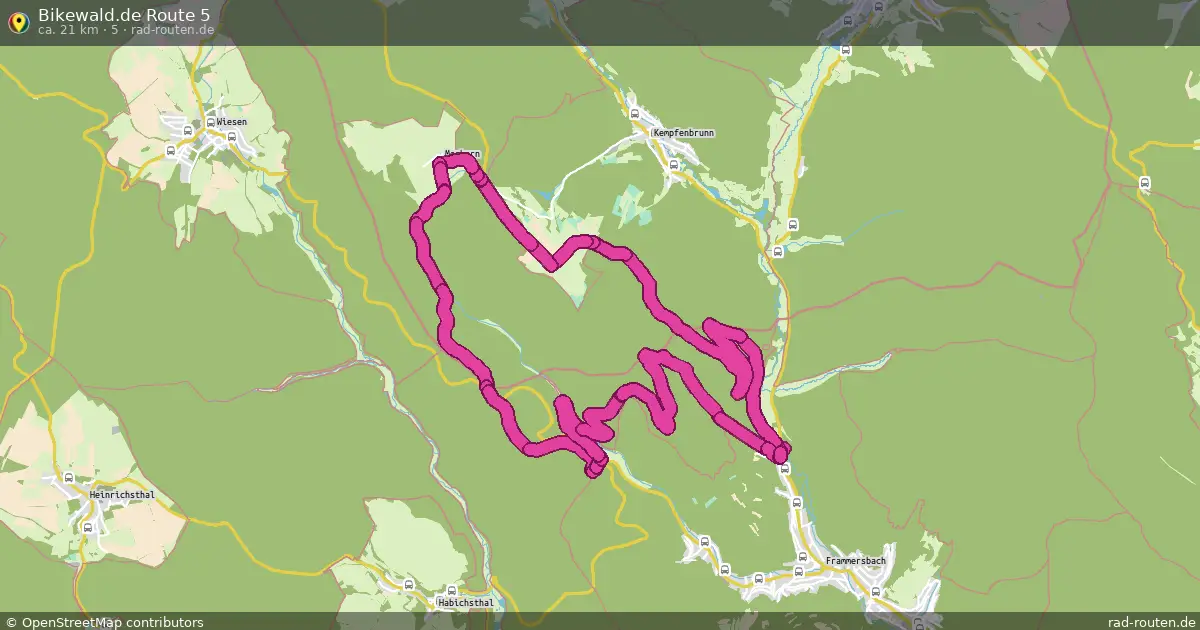 Bikewald.de Route 5 (5) – Fernradroute auf Rad-Routen.de