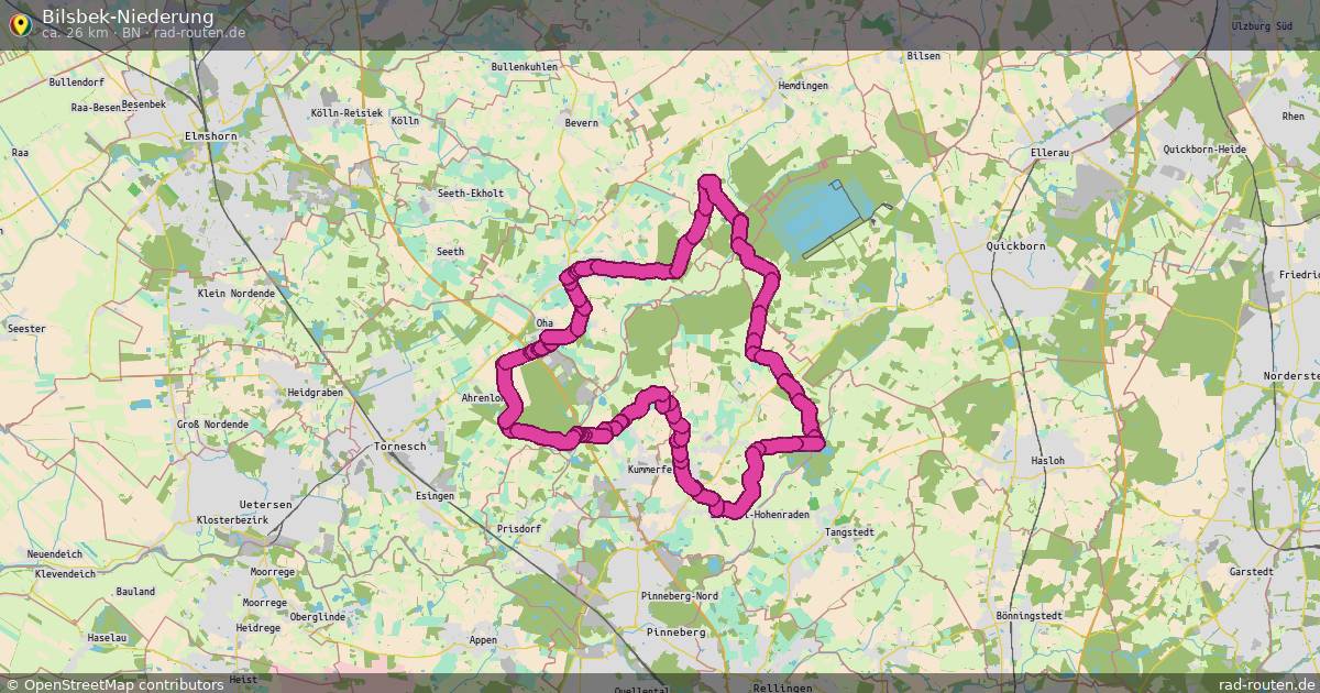 Bilsbek-Niederung (BN) – Fernradroute auf Rad-Routen.de