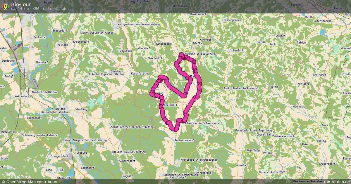 Bio-Tour (KB6) – Fernradroute auf Rad-Routen.de